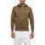 Fred Perry Zipped Hoodie Sweatshirt With Embroidery Brown