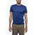 CORNELIANI Solid Color Crewneck T-Shirt Blue