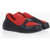 Salvatore Ferragamo Bicolor Lunar Slip-On Sneakers Red