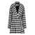 Nina Ricci Nina Ricci Houndstooth Coat WHITE