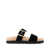 Miu Miu Miu Miu Suede Buckle Sandals Black