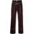 Stella McCartney Stella McCartney Contrast-Stitch Straight-Leg Trousers BROWN