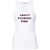 Stella McCartney Stella Mccartney About F* Time Tank Top WHITE/BURGUNDY