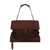 Moschino Moschino Suede Shoulder Bag With Belt BROWN