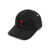 AMI Paris AMI Paris Red Adc Embroidery Cap Black