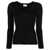 P.A.R.O.S.H. P.A.R.O.S.H. V-Neck Fine-Knit Top Black