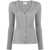 P.A.R.O.S.H. P.A.R.O.S.H. V-Neck Ribbed Cardigan GREY