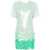 P.A.R.O.S.H. P.A.R.O.S.H. Sequin-Embellished Short-Sleeved Dress Green