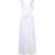 P.A.R.O.S.H. P.A.R.O.S.H. V-Neck Flared Maxi Dress White