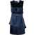 P.A.R.O.S.H. P.A.R.O.S.H. Satin Belted Sleveless Minidress BLUE