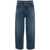 JW Anderson JW Anderson Cropped Straight-Leg Jeans MID BLUE DENIM