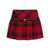 Elisabetta Franchi Elisabetta Franchi Tartan Pleated Mini Skirt RED PASSION/NERO