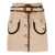 CORMIO Cormio Helga Belted Button-Up Wool Skirt Beige