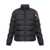 Moncler Moncler Striped Logo Patch Down Jacket BLUE