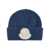 Moncler Moncler Logo-Patch Virgin-Wool Beanie Hat MEDIUM BLUE