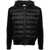 Moncler Moncler Knitted-Panels Hooded Puffer Jacket Black