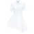 JW Anderson JW Anderson Polo-Collar Cotton Asymmetric Dress WHITE