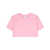 Patou Patou Logo-Embellished Cotton Cropped T-Shirt PINK