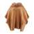 GIOVI Giovi Cape With Fur Inserts BEIGE