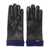 Paul Smith Paul Smith Logo-Embroidered Leather Gloves Black