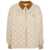 Miu Miu Miu Miu Logo-Patch Quilted Jacket Beige