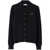 Miu Miu Miu Miu Intarsia-Knit Logo Cashmere Cardigan Black