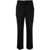 Miu Miu Miu Miu High-Waisted Cropped Trousers Black