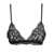 Dolce & Gabbana Black Triangle Bra In Floral Lace Woman Dolce & Gabbana Black