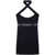 Off-White Off-White Logo-Waistband Criss-Cross Straps Minidress Black