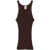 RE/DONE Re/Done Ribbed Cotton Tank Top COCOA