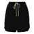 Rick Owens Rick Owens High-Low Hem Shorts Black