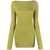 Rick Owens Rick Owens Cut-Out Ribbed Jumper Green