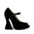 Maison Margiela Maison Margiela 125Mm Velvet Peep-Toe Sandals Black