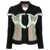 Maison Margiela Maison Margiela Patchwork Wool-Blend Fitted Jacket Black