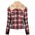 DSQUARED2 DSQUARED2 Fur-Collared Flannel Jacket RED