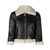 DSQUARED2 DSQUARED2 Cropped Shearling Jacket Black