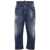 DSQUARED2 DSQUARED2 Bleached-Wash Cropped Jeans NAVY BLUE