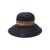 Paul Smith Paul Smith Contrast-Panel Straw Hat NAVY