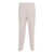 Fabiana Filippi FLANNEL JOGGING TROUSERS WITH FRONT CREASAND FILO DIAMANTE Beige