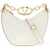 Valentino Garavani Mini Vlogo Moon Bag In Nappa Leather With Chain IVORY