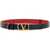 Valentino Garavani Reversible Vlogo Signature Leather Belt NERO-ROUGE PUR