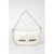 Gucci Textured Leather Shoulder Bag With Logo White