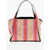 Stella McCartney Striped Raffia Tote Bag Multicolor