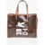 ETRO Logo Print Tote Bag With Piasley Pattern Brown