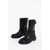 Dolce & Gabbana Zipped Closure Leather Boots With Buckles Black