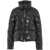 Pinko Padded crystal nylon pea jacket Black