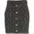 Pinko Mini skirt boucle with sequins Brown