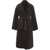 Pinko Coat 'Uvaggio' with waist belt Brown