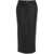 Pinko Faux midi leather skirt Black