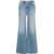 MOTHER Wide Leg Jeans 'The Hustler Roller Fray' Blue